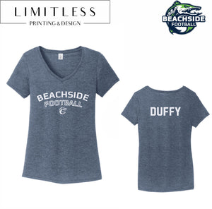 Ladies Beachside Football V-Neck - PRE ORDER