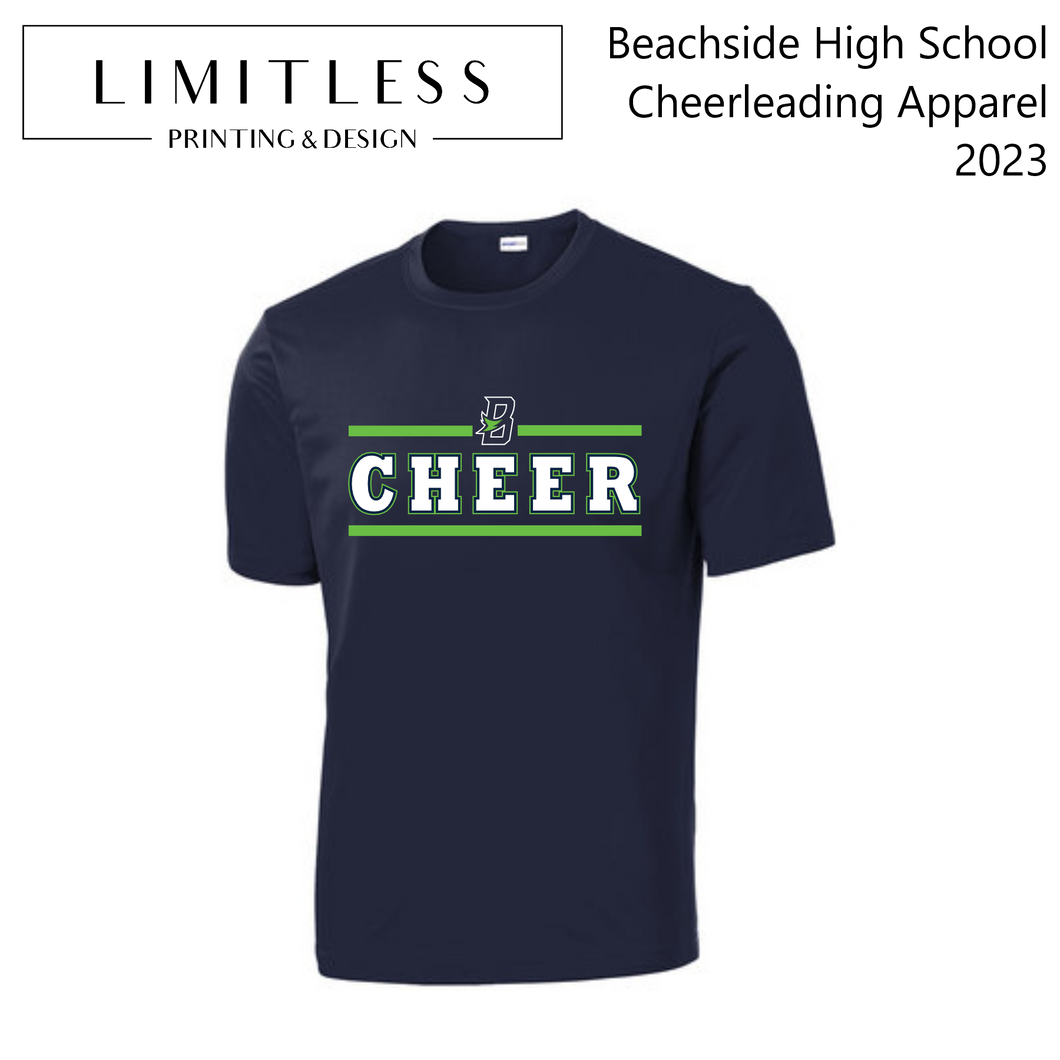 PRE-ORDER: Beachside Cheerleading Navy Dri Fit Practice Wear