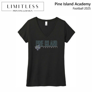 PRE-ORDER: Pine Island Football Tri Blend (Ladies V-Neck)